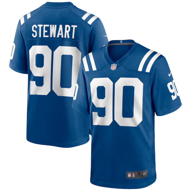 mens nike grover stewart royal indianapolis colts game jersey